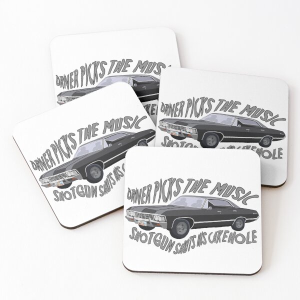 Item preview, Driver Picks The Music Shotgun Shuts His Cakehole | Supernatural Sticker designed and sold by KiwiWaterCo.