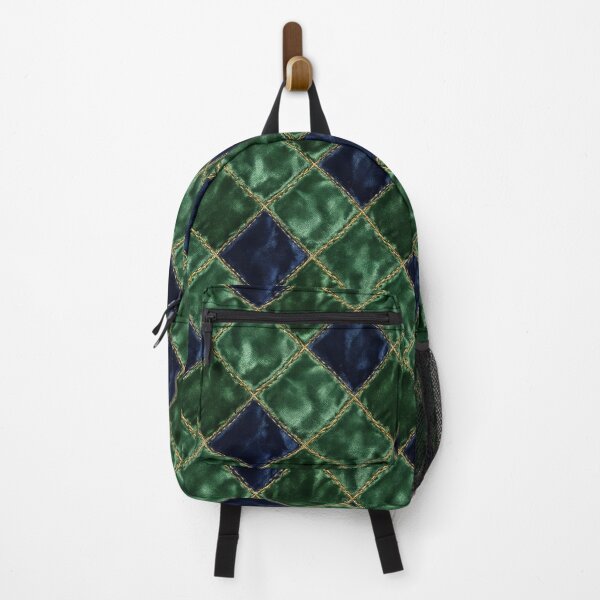 Item preview, Forest Green & Midnight Blue Quilted Velvet Harlequin Pattern designed and sold by SavinMercantile.