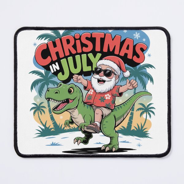Item preview, Funny Santa Riding Dinosaur Christmas Xmas Gift Idea Santa's Merry Christmas squad designed and sold by kaka8888.