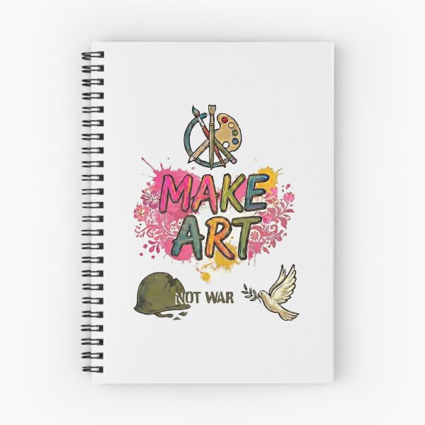 Item preview, Make Art Not War – Peace Dove, Helmet & Artist Tools - Soft Urban Grey edition designed and sold by Miss Cutie Designs.