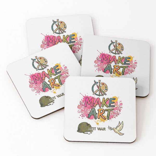 Item preview, Make Art Not War – Peace Dove, Helmet & Artist Tools - Soft Urban Grey edition designed and sold by Miss Cutie Designs.
