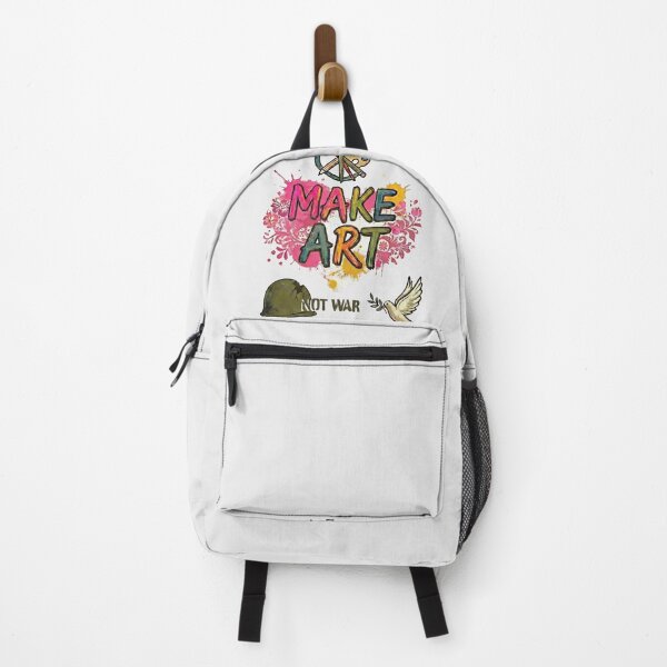 Item preview, Make Art Not War – Peace Dove, Helmet & Artist Tools - Soft Urban Grey edition designed and sold by Miss Cutie Designs.