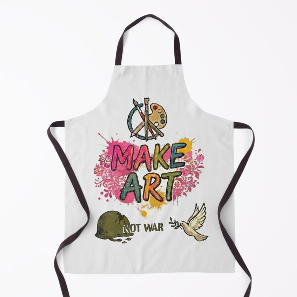 Item preview, Make Art Not War – Peace Dove, Helmet & Artist Tools - Soft Urban Grey edition designed and sold by Miss Cutie Designs.