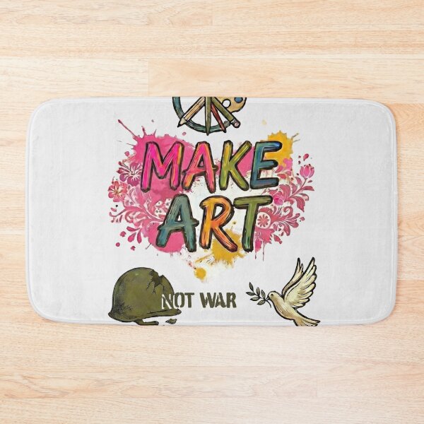 Item preview, Make Art Not War – Peace Dove, Helmet & Artist Tools - Soft Urban Grey edition designed and sold by Miss Cutie Designs.