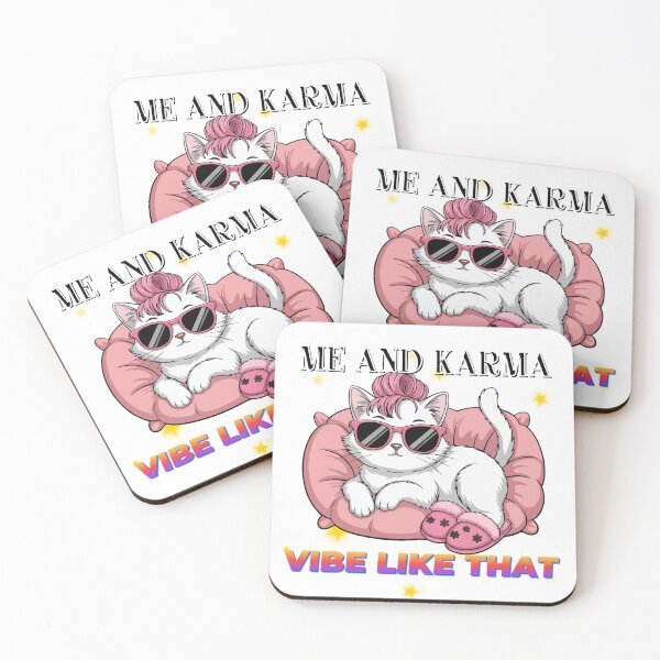 Item preview, Me and Karma Vibe Like That Cat Illustration – Funny Attitude Cat Art designed and sold by VeLuna64.