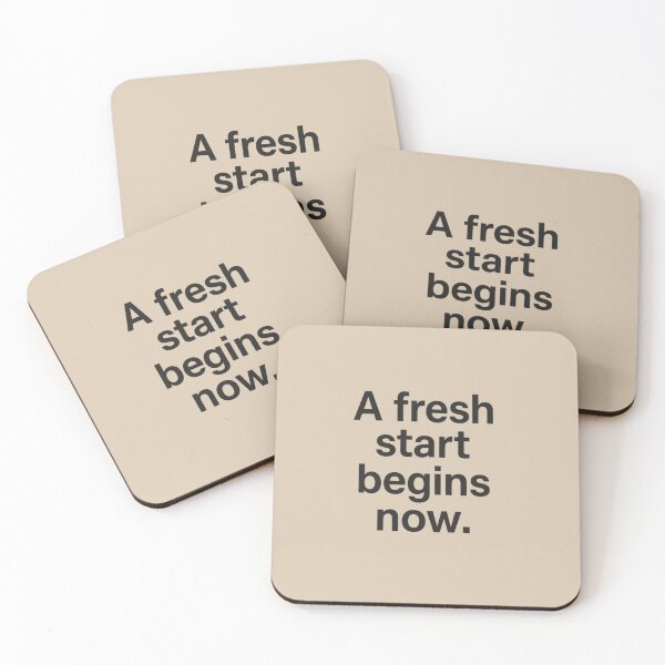 Item preview, A Fresh Start Begins Now Quote designed and sold by Irene Catchmind.