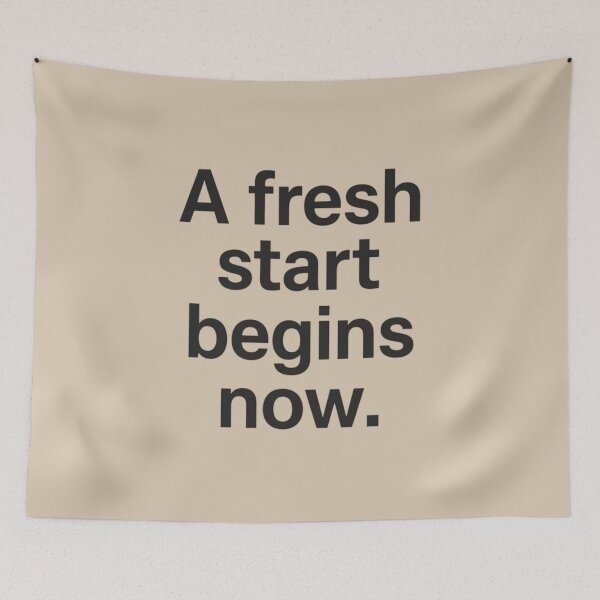 Item preview, A Fresh Start Begins Now Quote designed and sold by Irene Catchmind.