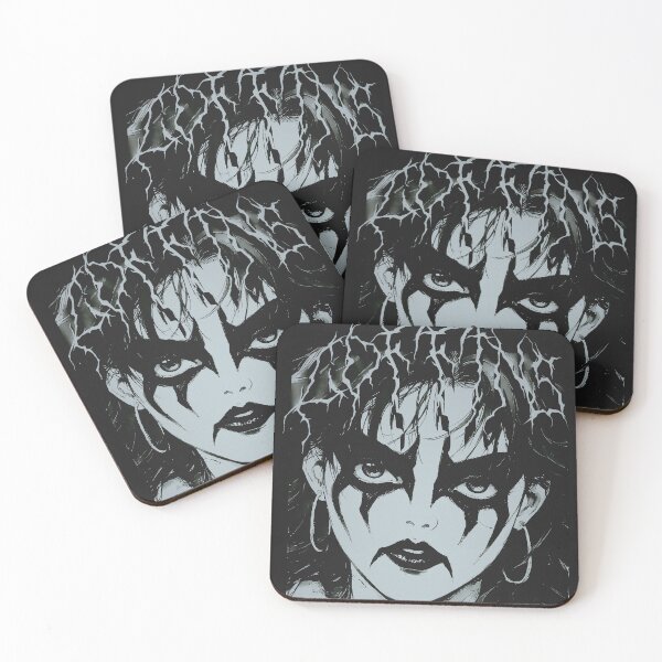 Item preview, COFFINS Corpse Paint Girl - Raw Black Metal designed and sold by CoffinsArt.