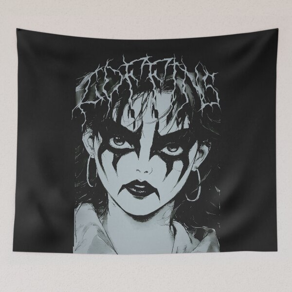 Item preview, COFFINS Corpse Paint Girl - Raw Black Metal designed and sold by CoffinsArt.