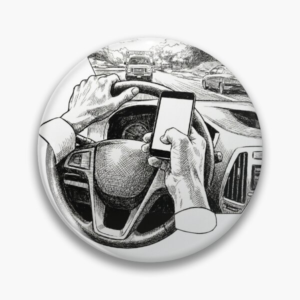 Item preview, Texting While Driving Head On Towards Ambulance designed and sold by Naux | Design & Illustration.