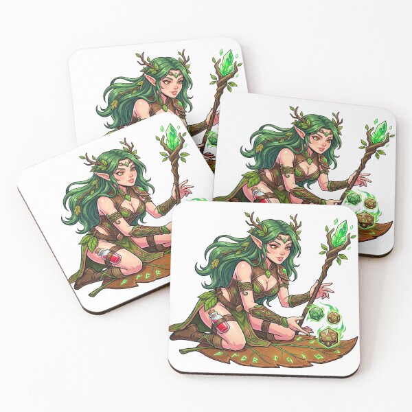 Item preview, Roll for Wild Shape: Elven Druid Rolling Dice designed and sold by SkinnyFlatWhite.