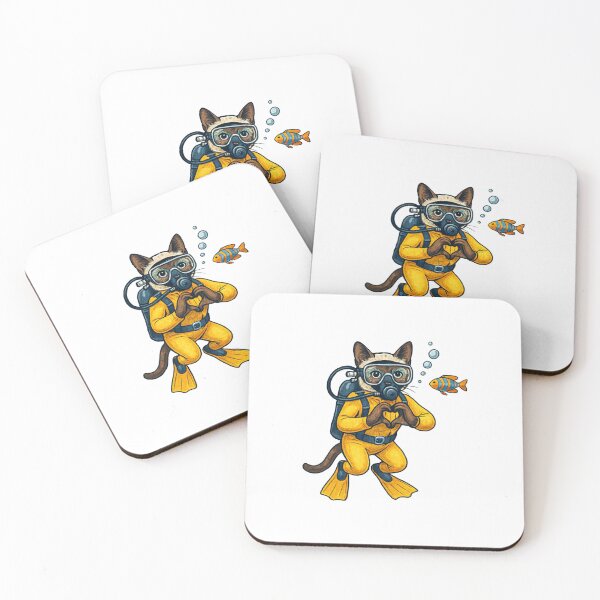 Item preview, Siamese Cat Professional Diver designed and sold by Thanineemedia.