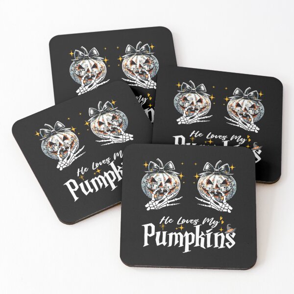Item preview, He Loves My Pumpkins I Love His Broomstick Couples Skeleton designed and sold by caiknelinex.