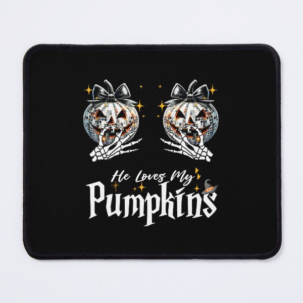 Item preview, He Loves My Pumpkins I Love His Broomstick Couples Skeleton designed and sold by caiknelinex.