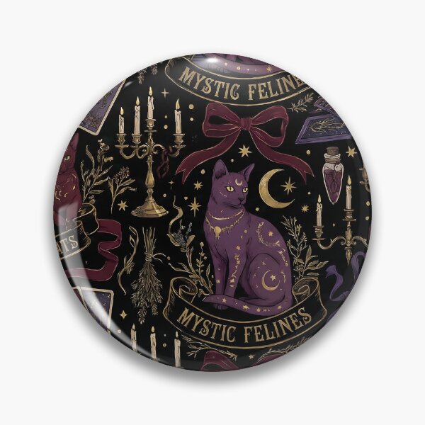 Artikelvorschau, Whimsigoth Cats Mystic Maximalism entworfen und verkauft von MihaCottagecore.