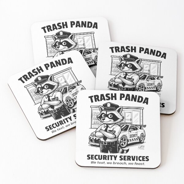 Item preview, Trash Panda Security Services - Raccoon Patrol designed and sold by Automotive Art by Greg.