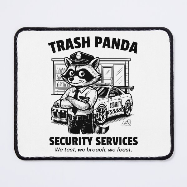 Item preview, Trash Panda Security Services - Raccoon Patrol designed and sold by Automotive Art by Greg.