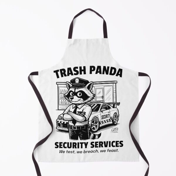 Item preview, Trash Panda Security Services - Raccoon Patrol designed and sold by Automotive Art by Greg.