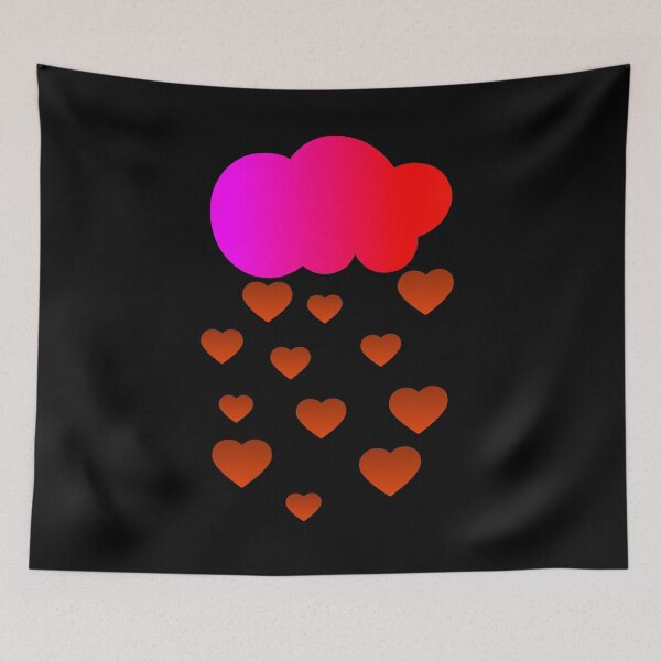 Item preview, Love Rain Cloud with Hearts Minimal Art designed and sold by NNAANN.