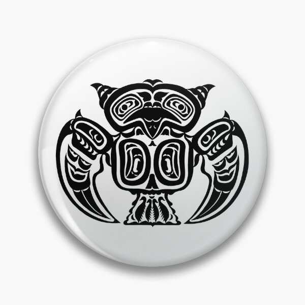 Item preview, Owl Totem Animal of Pacific Northwest Indians British Columbia designed and sold by YuckyCat.