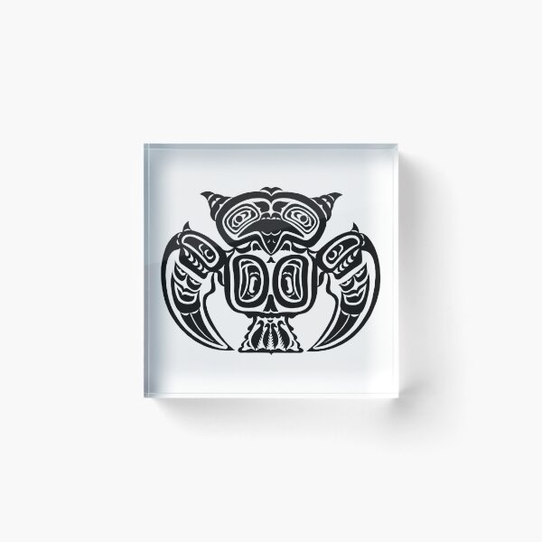 Item preview, Owl Totem Animal of Pacific Northwest Indians British Columbia designed and sold by YuckyCat.