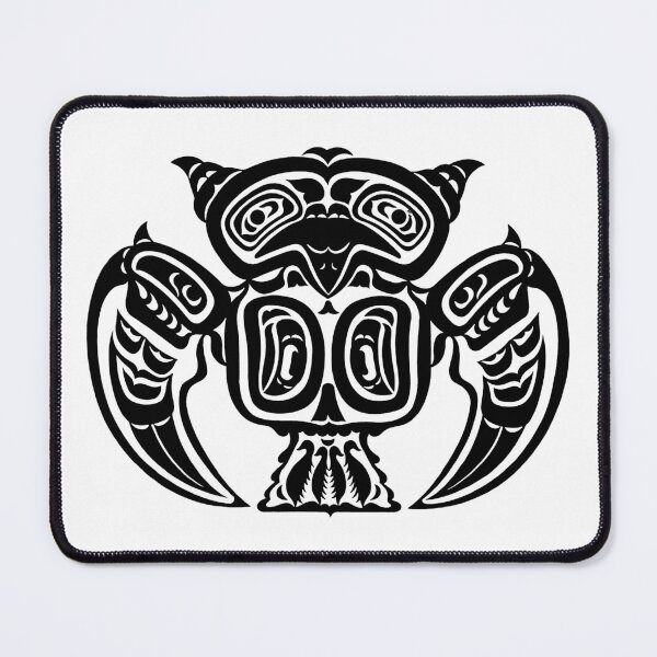 Item preview, Owl Totem Animal of Pacific Northwest Indians British Columbia designed and sold by YuckyCat.