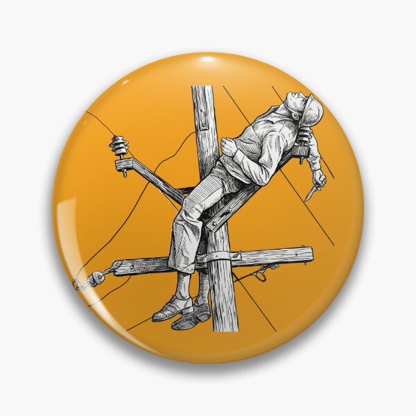 Item preview, Man Electrocuted on Powerlines designed and sold by Naux | Design & Illustration.