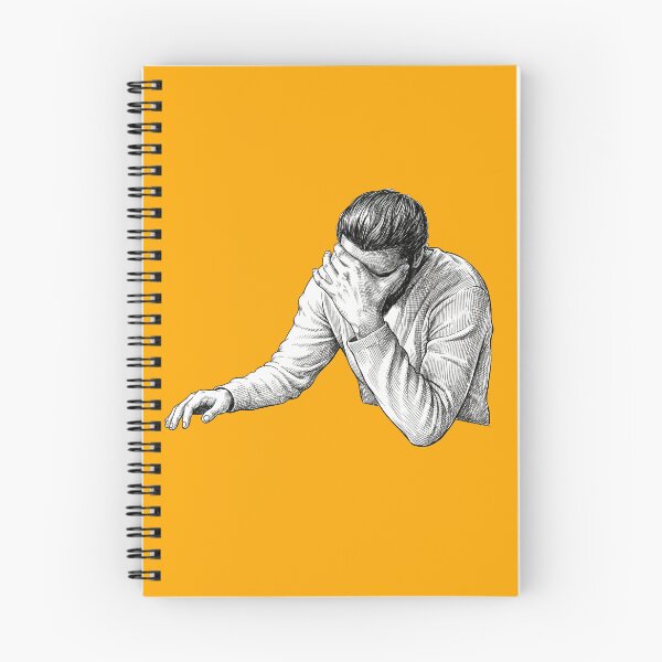 Item preview, Man in Despair with Face in Palm designed and sold by Naux | Design & Illustration.