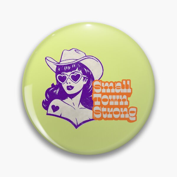 Item preview, Small Town Strong Cowgirl Illustration | Retro Western Feminine Art designed and sold by SimplyJasper.