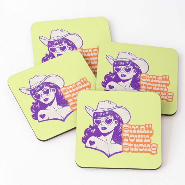 Item preview, Small Town Strong Cowgirl Illustration | Retro Western Feminine Art designed and sold by SimplyJasper.