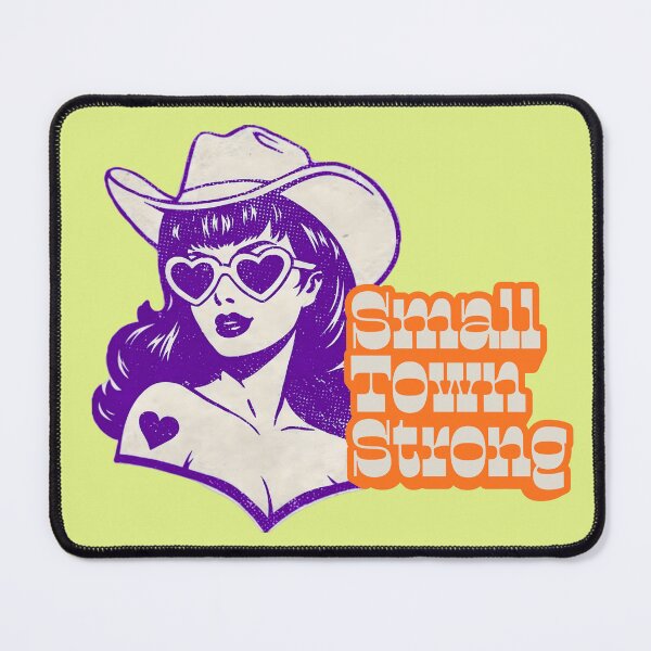 Item preview, Small Town Strong Cowgirl Illustration | Retro Western Feminine Art designed and sold by SimplyJasper.