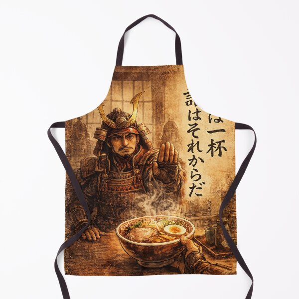 Item preview, Samurai Retro Ramen Manga Style Design designed and sold by maaameee.
