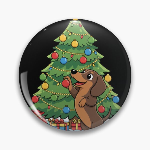 Item preview, Grumpy dachshund wearing a Santa hat with crossed paws designed and sold by KLSproduct.