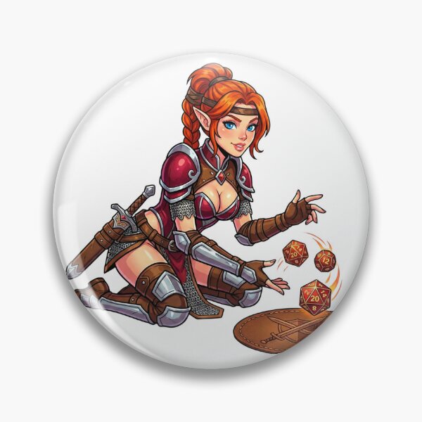 Item preview, Roll for Action Surge: Elven Fighter Rolling Dice designed and sold by SkinnyFlatWhite.