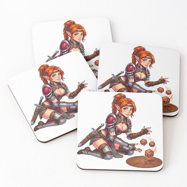 Item preview, Roll for Action Surge: Elven Fighter Rolling Dice designed and sold by SkinnyFlatWhite.