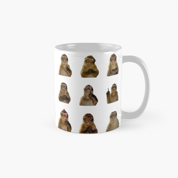 Item preview, Silly monkey sticker pack (thinking monkey 9 variations)  designed and sold by monkey zone.