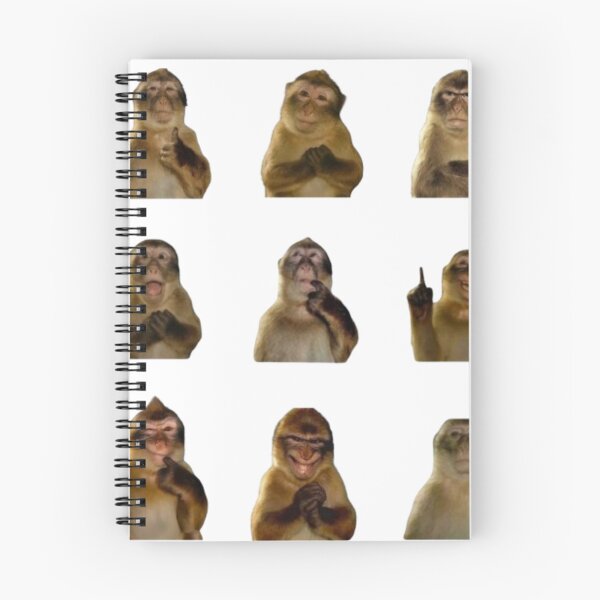 Item preview, Silly monkey sticker pack (thinking monkey 9 variations)  designed and sold by monkey zone.