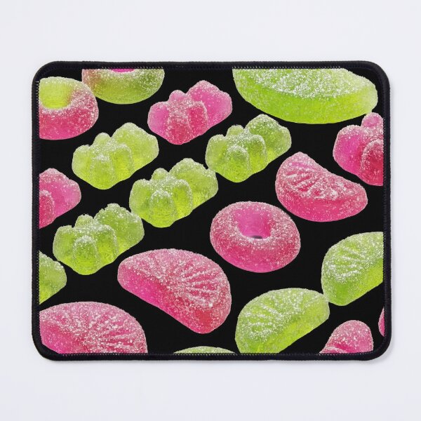 Item preview, Pink & Lime Green Sour Gummy Candy Pattern - "Forbidden Snacks" designed and sold by SavinMercantile.