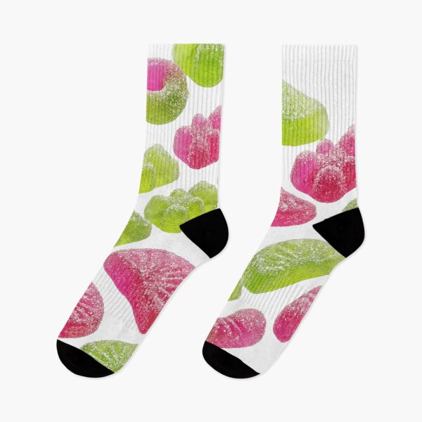 Item preview, Pink & Lime Green Sour Gummy Candy Pattern - "Forbidden Snacks" designed and sold by SavinMercantile.