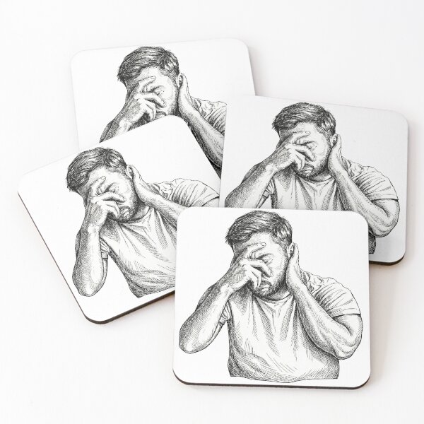 Item preview, Man with Headache and Neck Pain designed and sold by Naux | Design & Illustration.