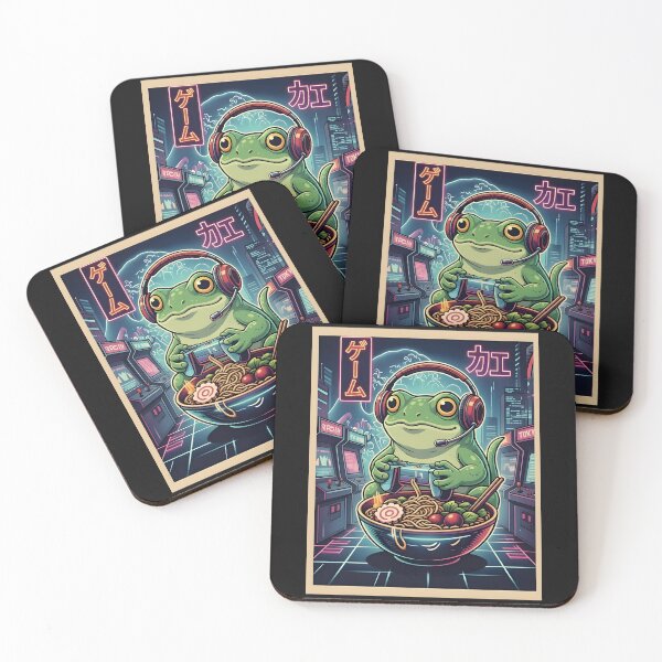 Item preview, Game Kaeru Ramen Frog Gamer designed and sold by FemmeForge.