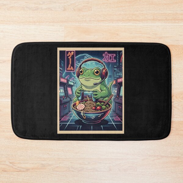 Item preview, Game Kaeru Ramen Frog Gamer designed and sold by FemmeForge.