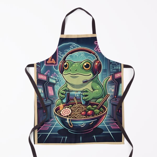 Item preview, Game Kaeru Ramen Frog Gamer designed and sold by FemmeForge.