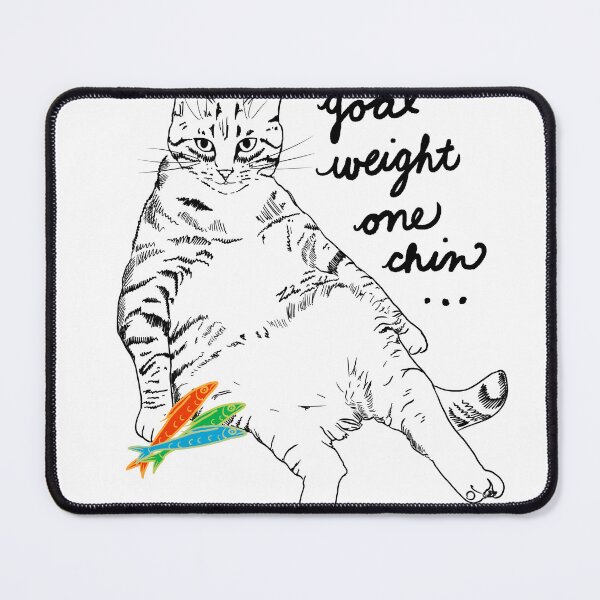 Item preview, Chonky Cat "Goal Weight One Chin" Funny Cat Lover designed and sold by Buffet Nation.