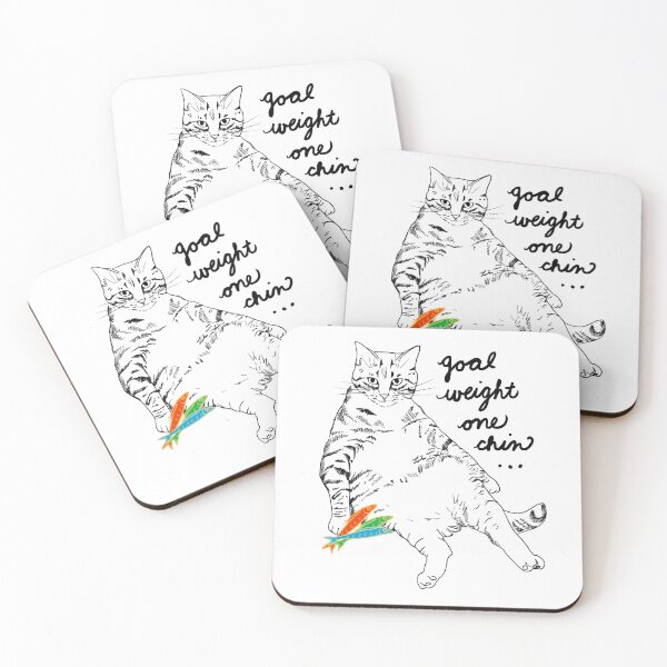 Item preview, Chonky Cat "Goal Weight One Chin" Funny Cat Lover  designed and sold by Buffet Nation.