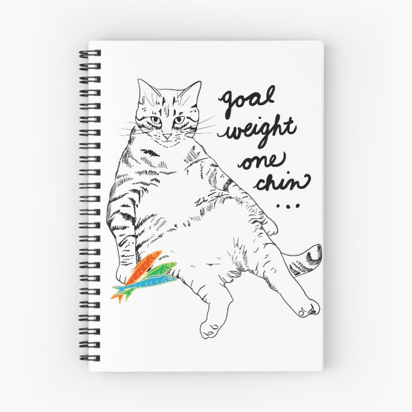 Item preview, Chonky Cat "Goal Weight One Chin" Funny Cat Lover  designed and sold by Buffet Nation.