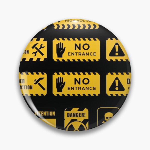 Item preview, Industrial Warning Signs Pack – Yellow Black Danger & Caution Safety Labels designed and sold by j7boy.