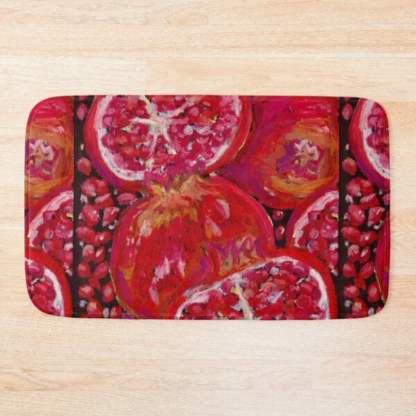 Item preview, Pomegranate Fruit Art, Bold Colorful Print  designed and sold by artmycatlikes.