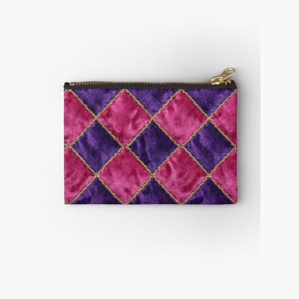 Item preview, Royal Purple & Magenta Velvet Harlequin Pattern - Clowncore Aesthetic designed and sold by SavinMercantile.
