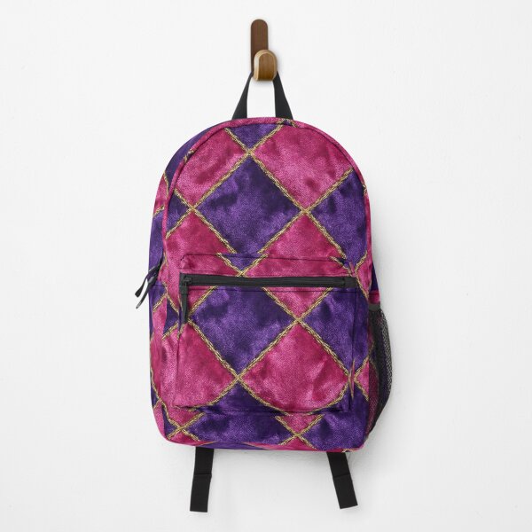 Item preview, Royal Purple & Magenta Velvet Harlequin Pattern - Clowncore Aesthetic designed and sold by SavinMercantile.